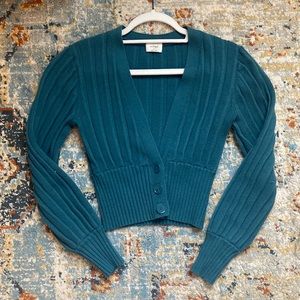 Aritzia Wilfred Teal Sweater